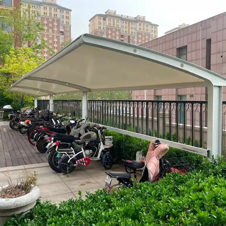 兴化市膜结构电动车棚